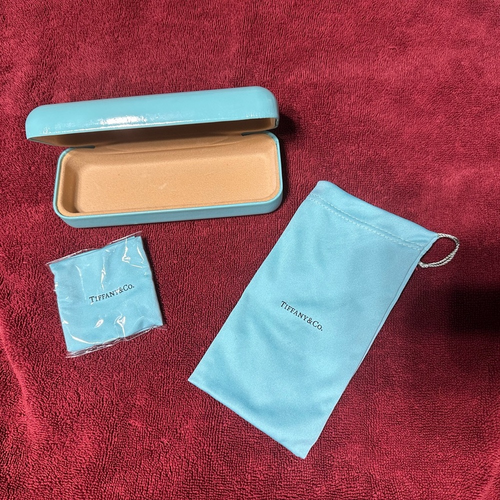 Tiffany & Co. Aqua Eye Glass Case - Picture 2 of 5